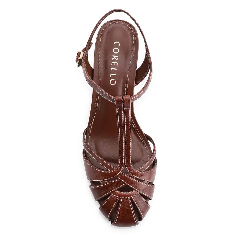 Scarpin Couro Marrom - imagem 5