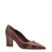 Scarpin Couro Marrom - imagem 1