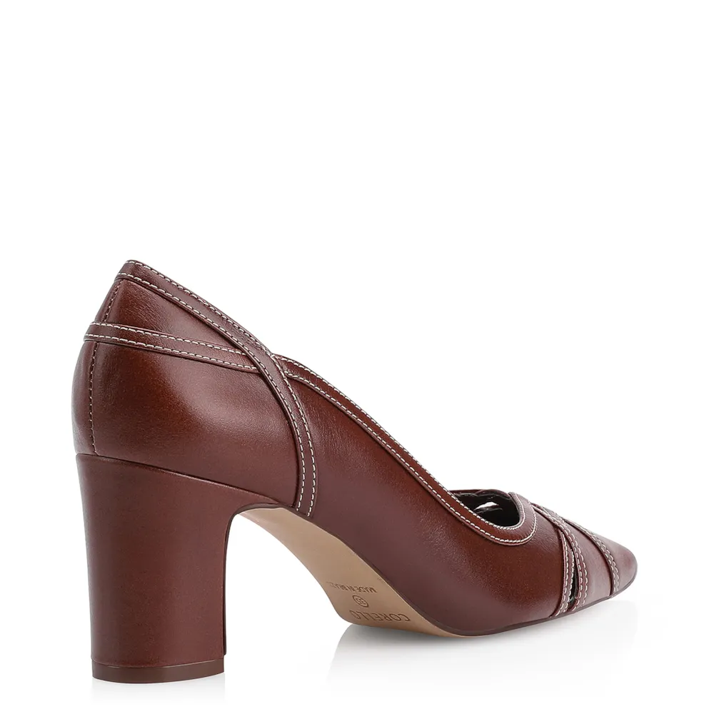 Scarpin Couro Marrom - imagem 3