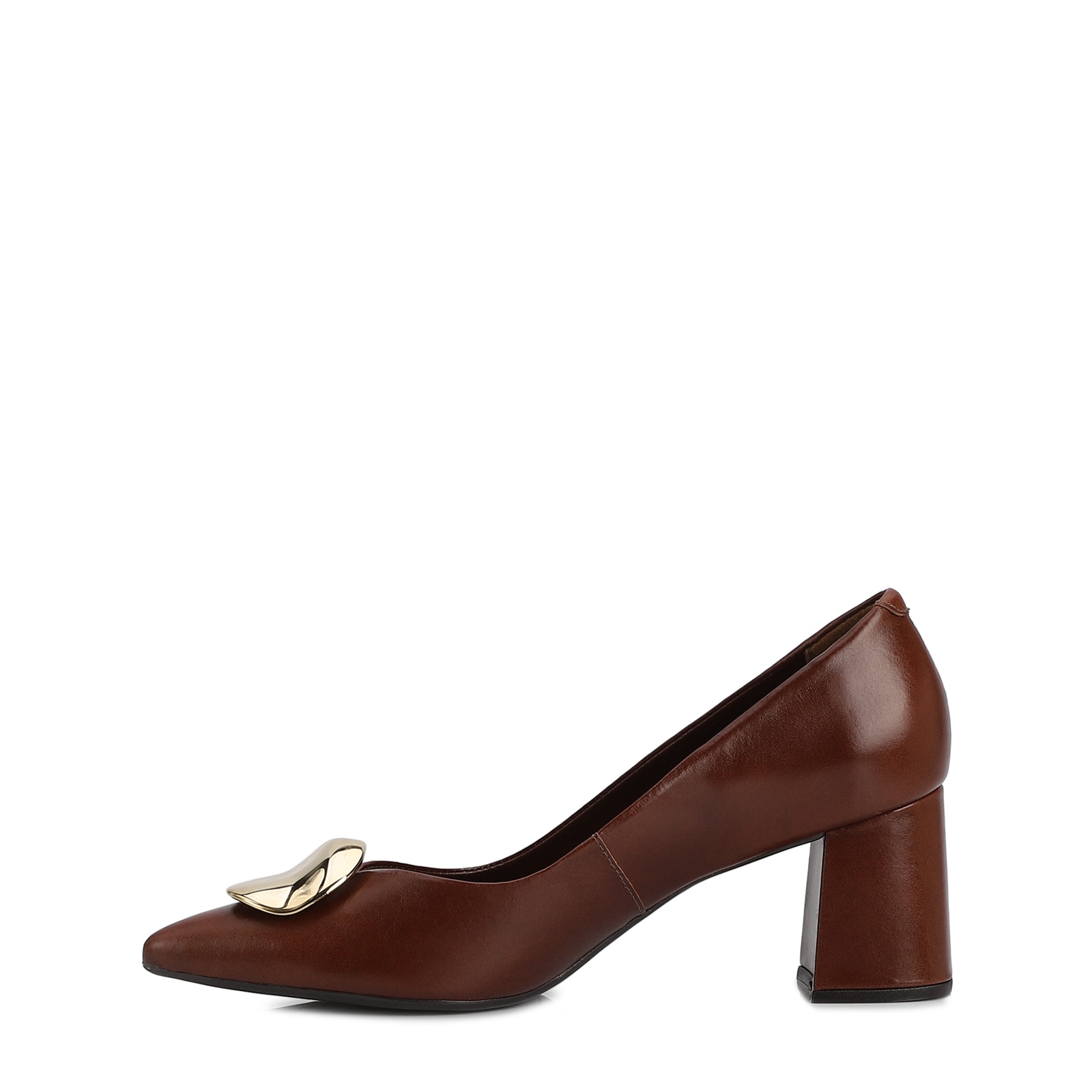 Scarpin Couro Marrom