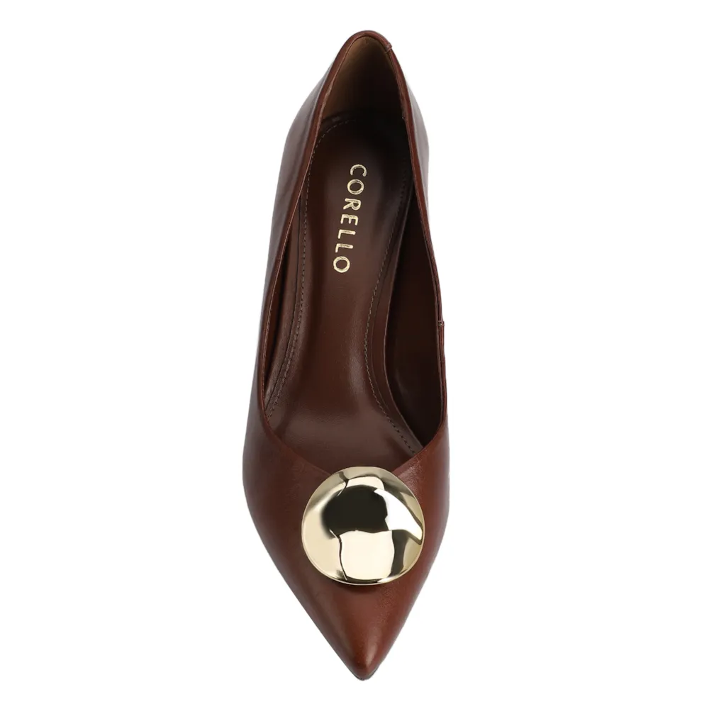 Scarpin Couro Marrom - imagem 5