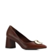 Scarpin Couro Marrom - imagem 1