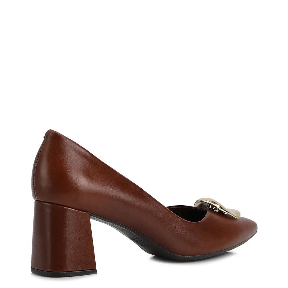 Scarpin Couro Marrom - imagem 3