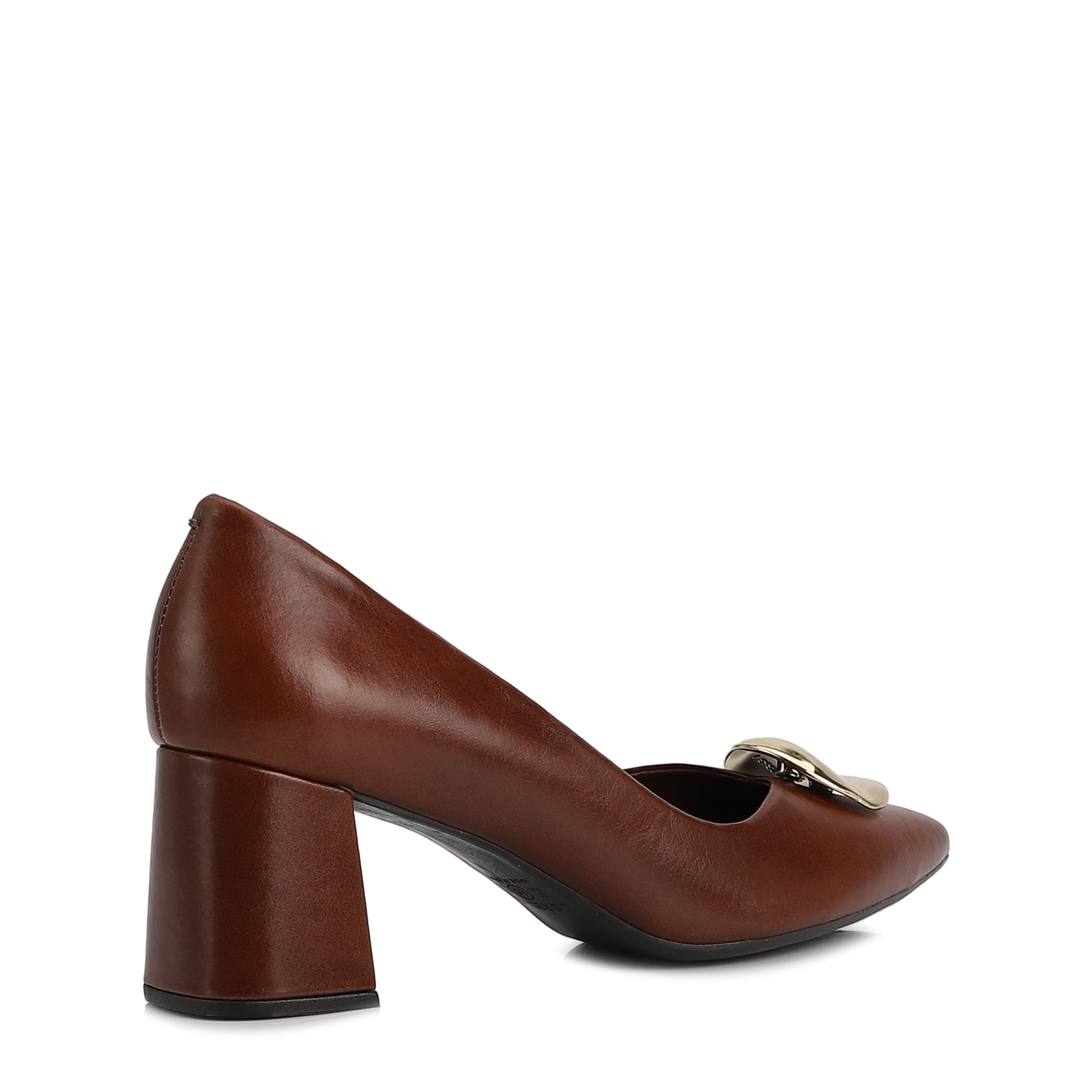Scarpin Couro Marrom