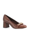 Scarpin Couro Marrom - imagem 1