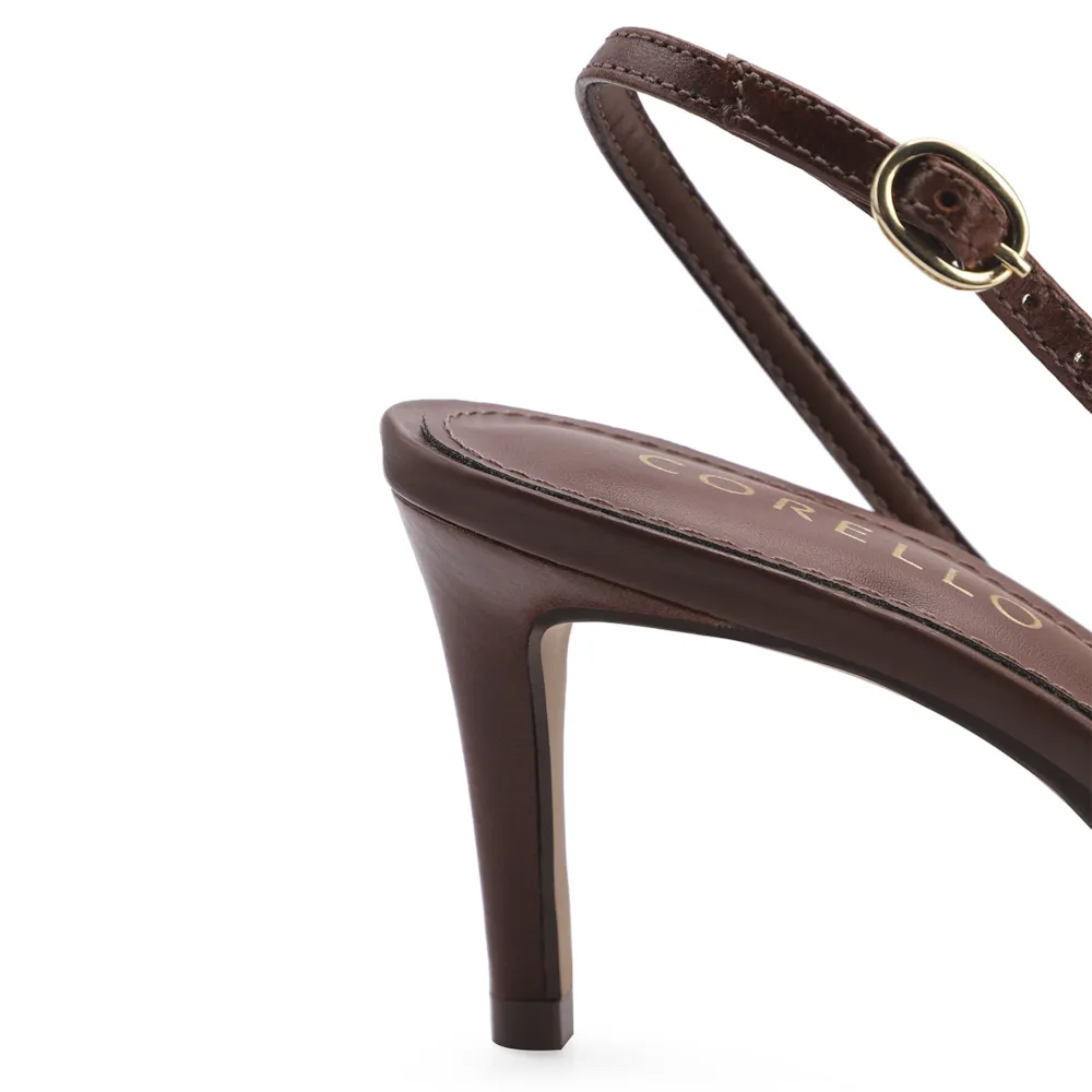 Scarpin Couro Marrom - imagem 8