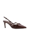 Scarpin Couro Marrom - imagem 1