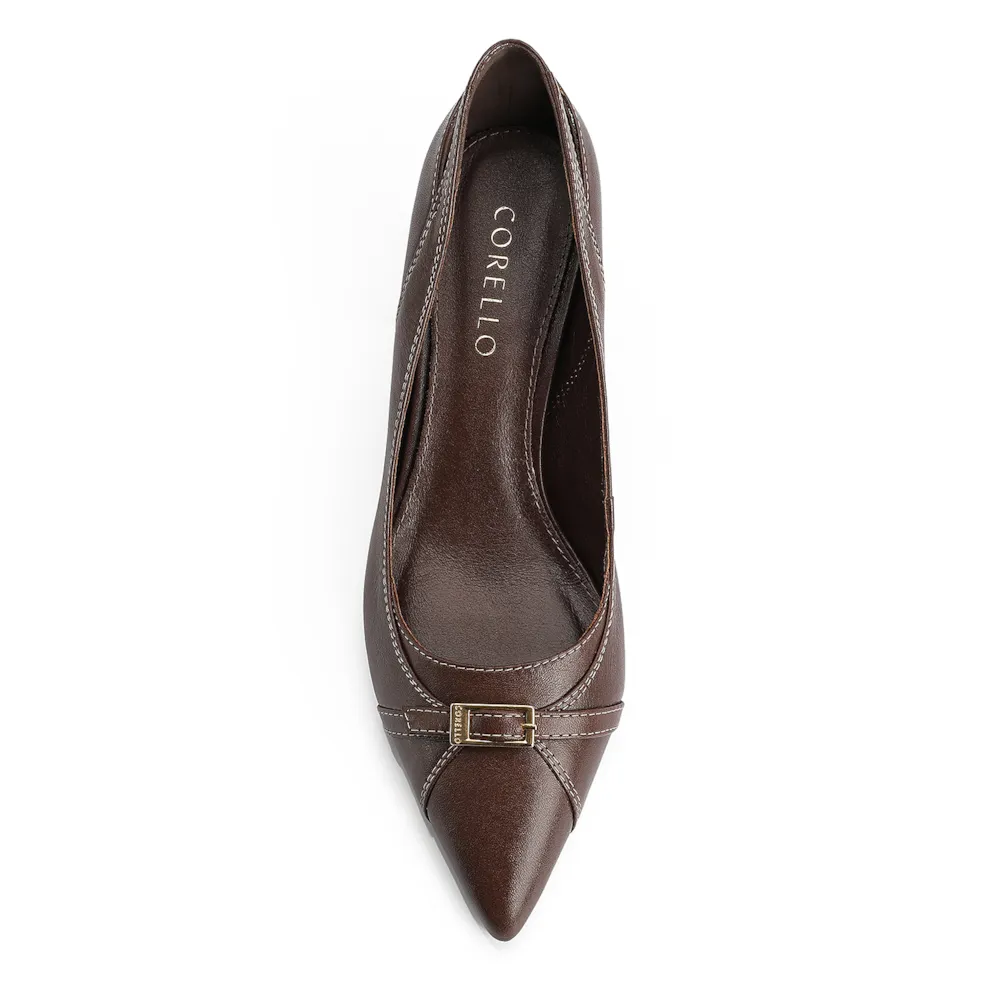 Scarpin Couro Marrom - imagem 6