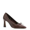Scarpin Couro Marrom - imagem 1
