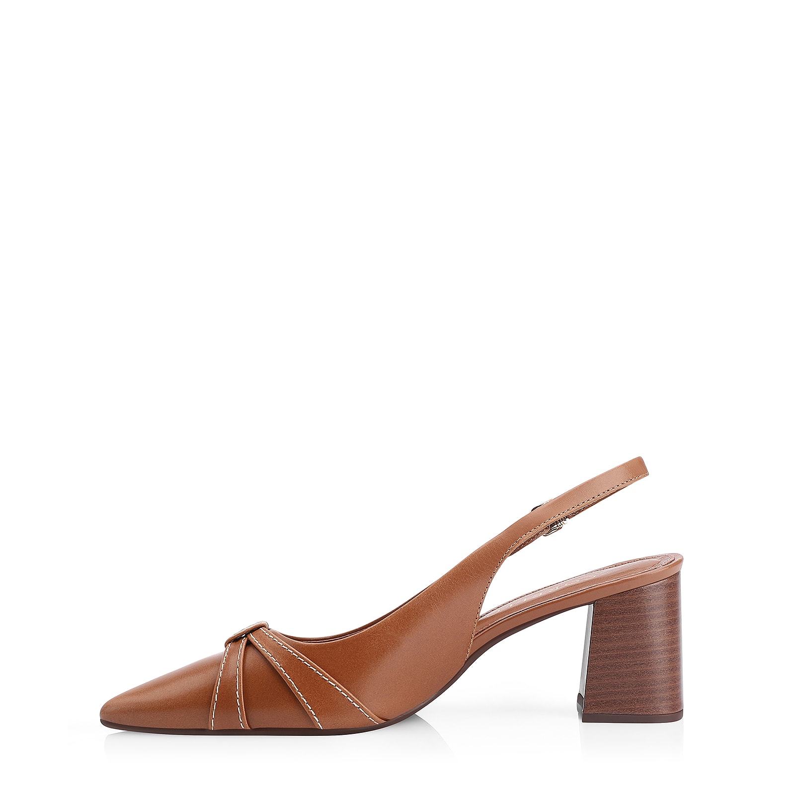 Scarpin Couro Marrom