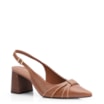 Scarpin Couro Marrom - imagem 1