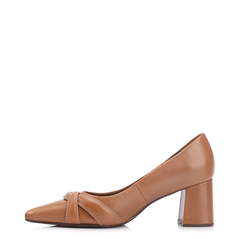 Scarpin Couro Marrom - imagem 5