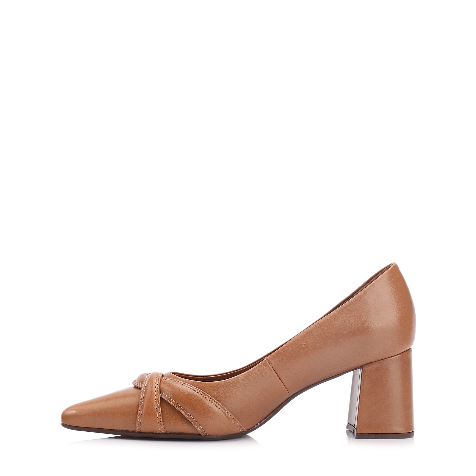 Scarpin Couro Marrom