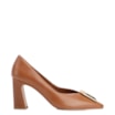 Scarpin Couro Marrom - imagem 2