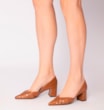 Scarpin Couro Marrom - imagem 2