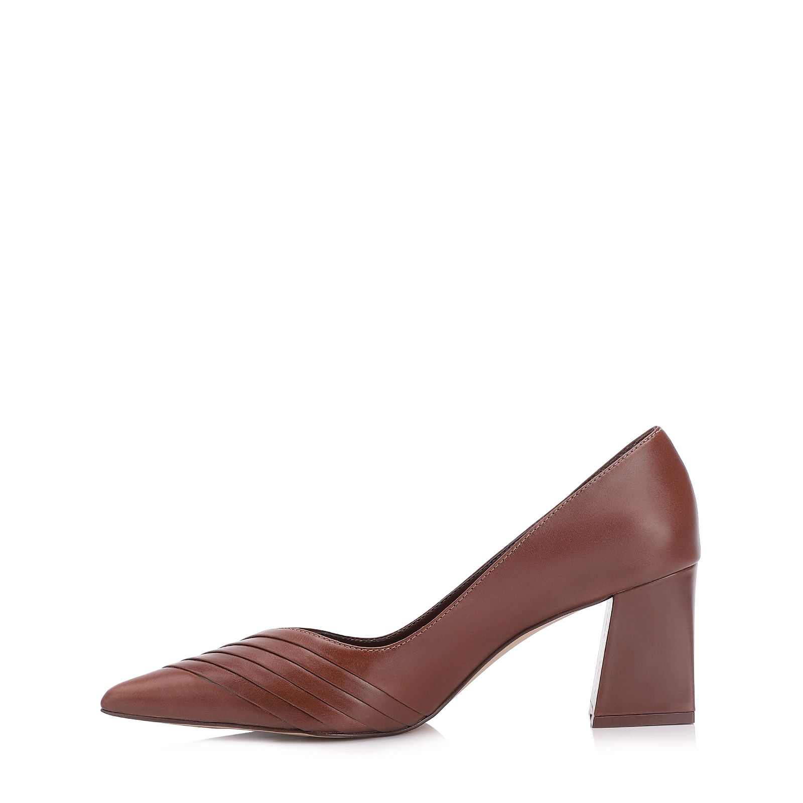 Scarpin Couro Marrom