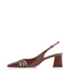 Scarpin Couro Marrom - imagem 4