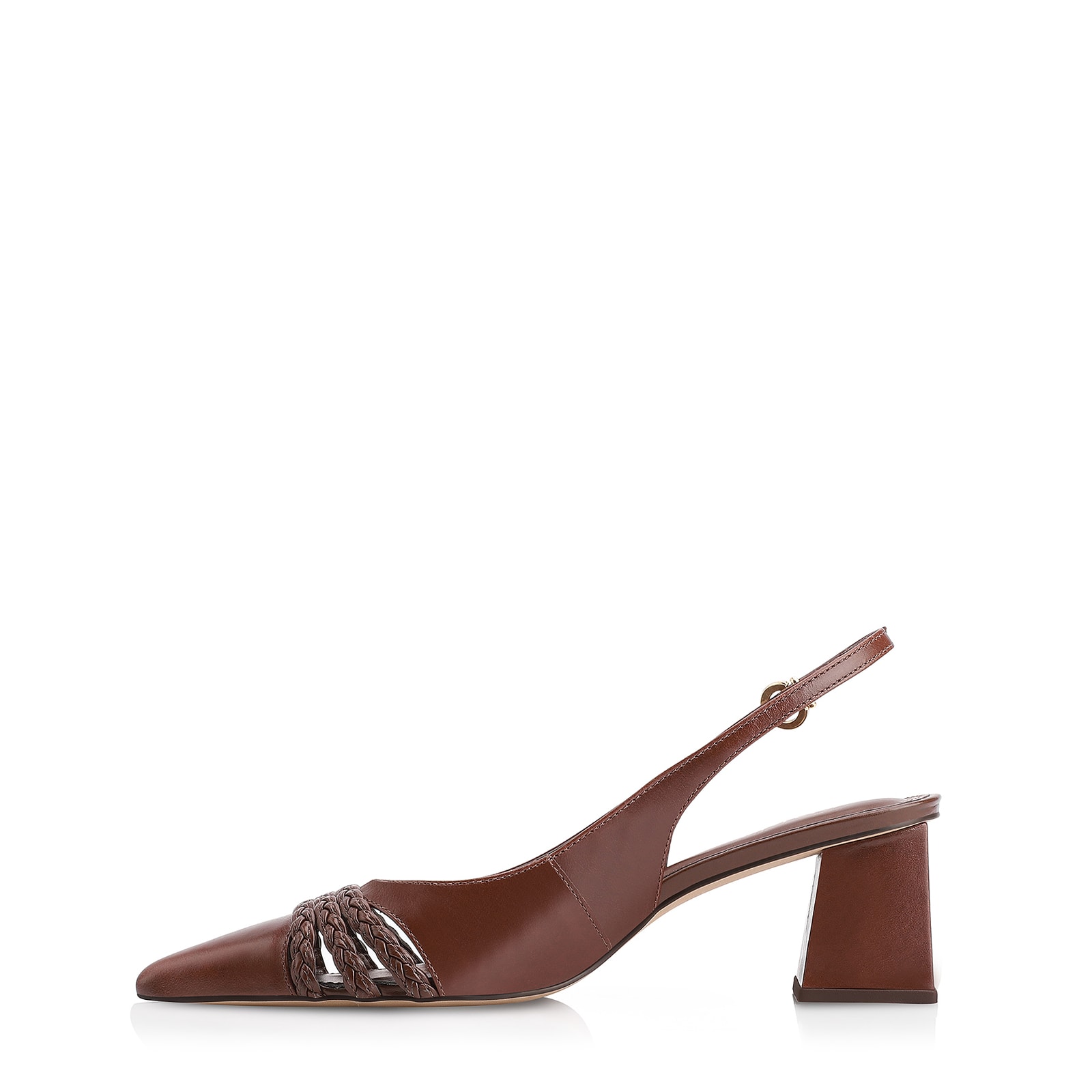 Scarpin Couro Marrom