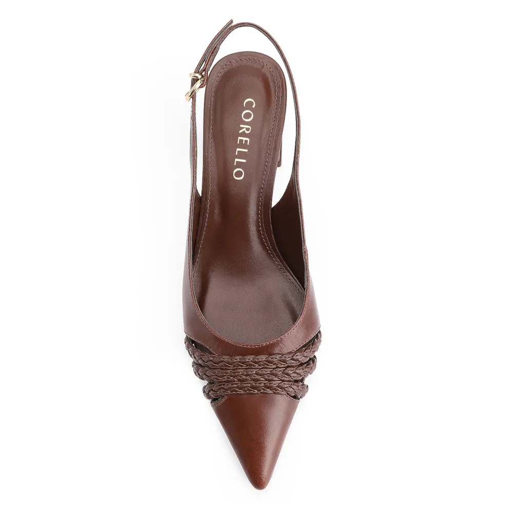 Scarpin Couro Marrom - imagem 5