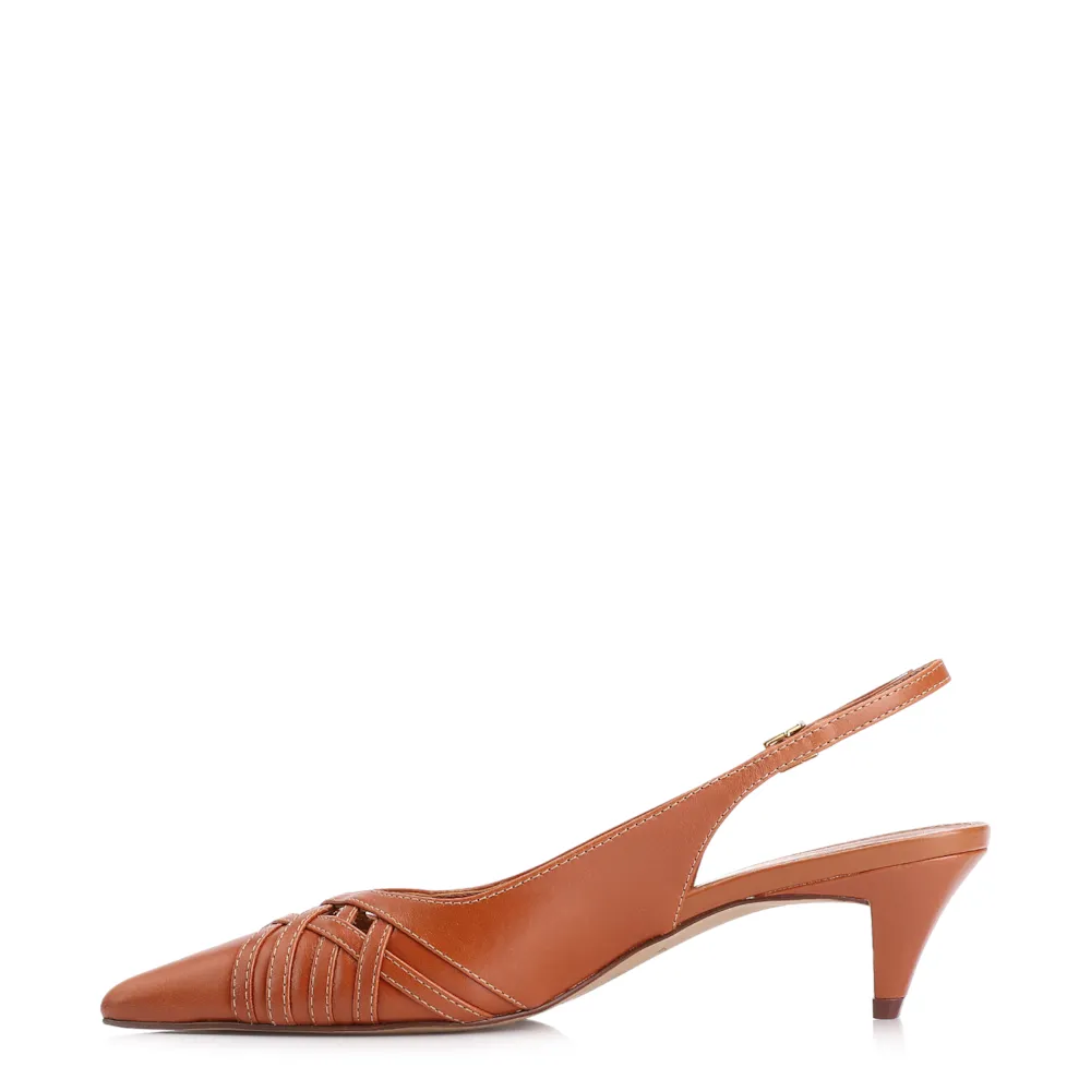Scarpin Couro Marrom - imagem 4