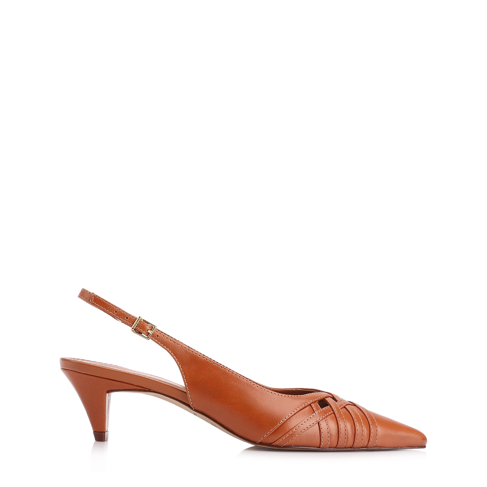 Scarpin Couro Marrom