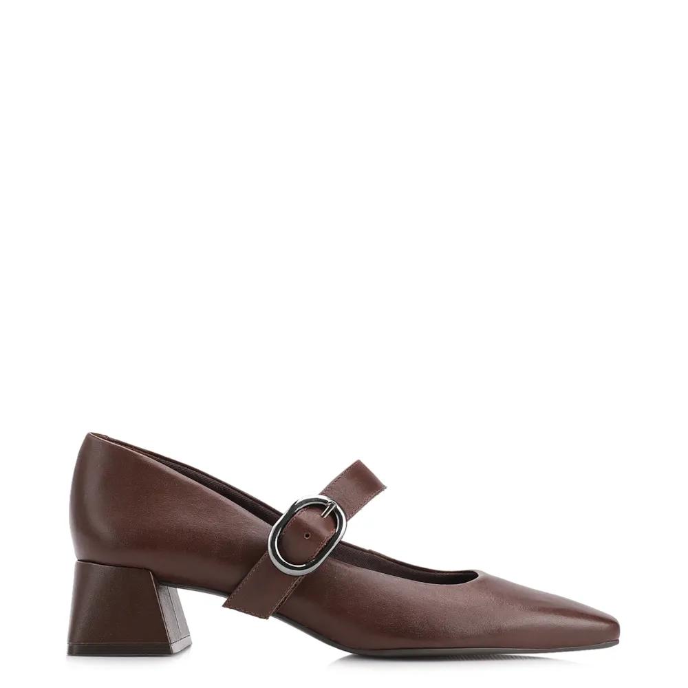 Scarpin Couro Marrom - imagem 3