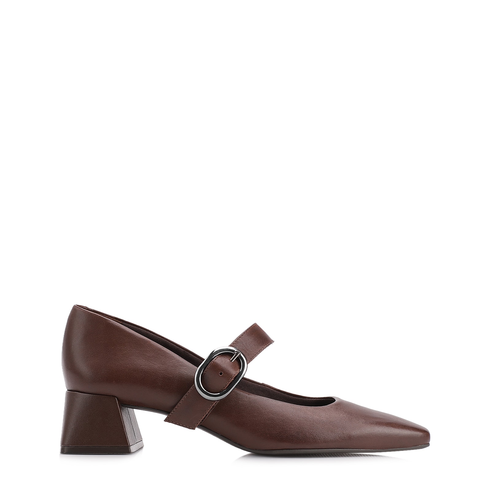 Scarpin Couro Marrom