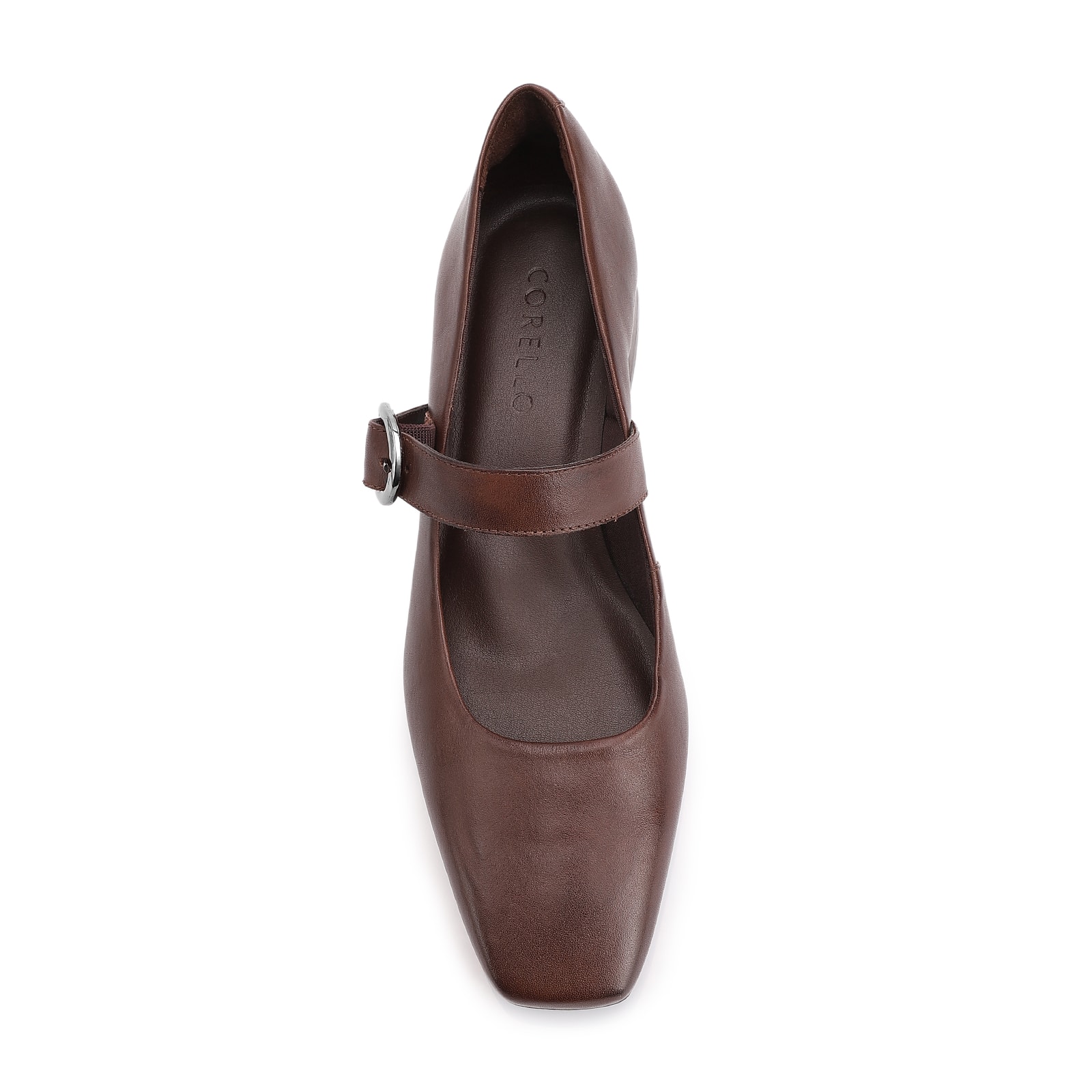 Scarpin Couro Marrom