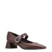 Scarpin Couro Marrom - imagem 1