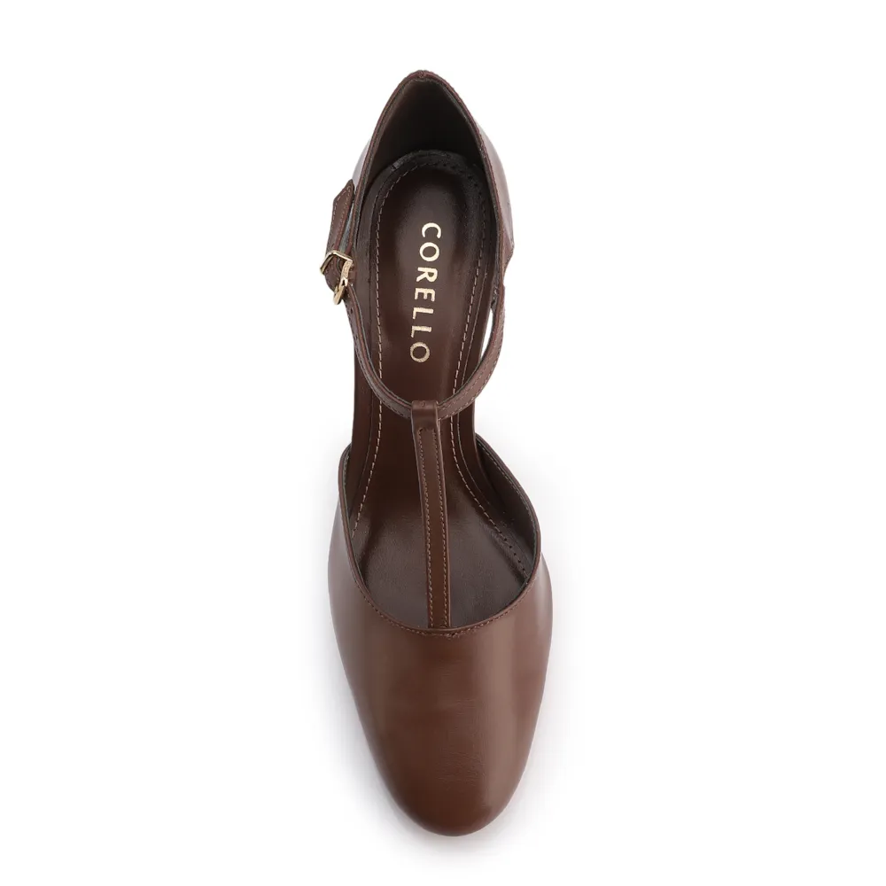 Scarpin Couro Marrom - imagem 5