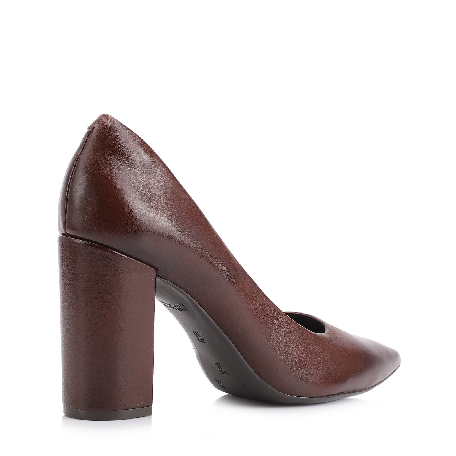 Scarpin Couro Marrom