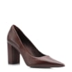 Scarpin Couro Marrom - imagem 1