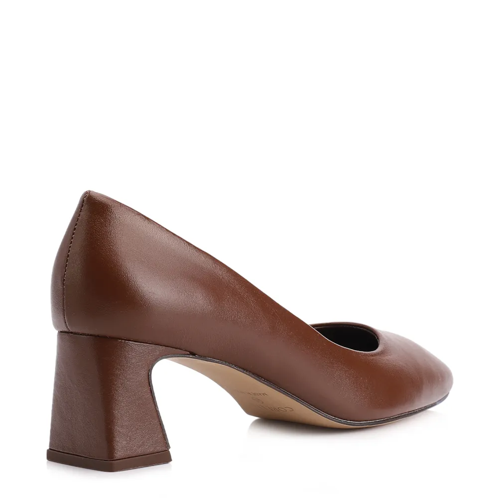 Scarpin Couro Marrom - imagem 3