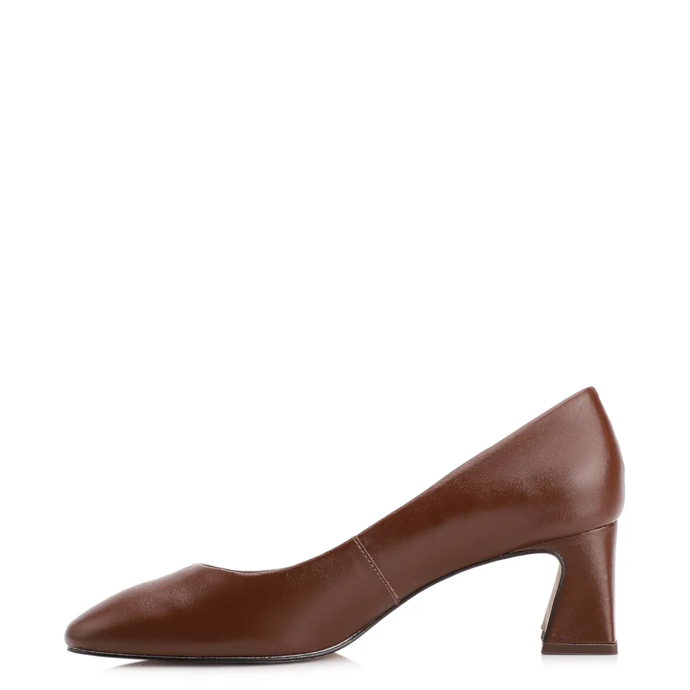 Scarpin Couro Marrom - imagem 4