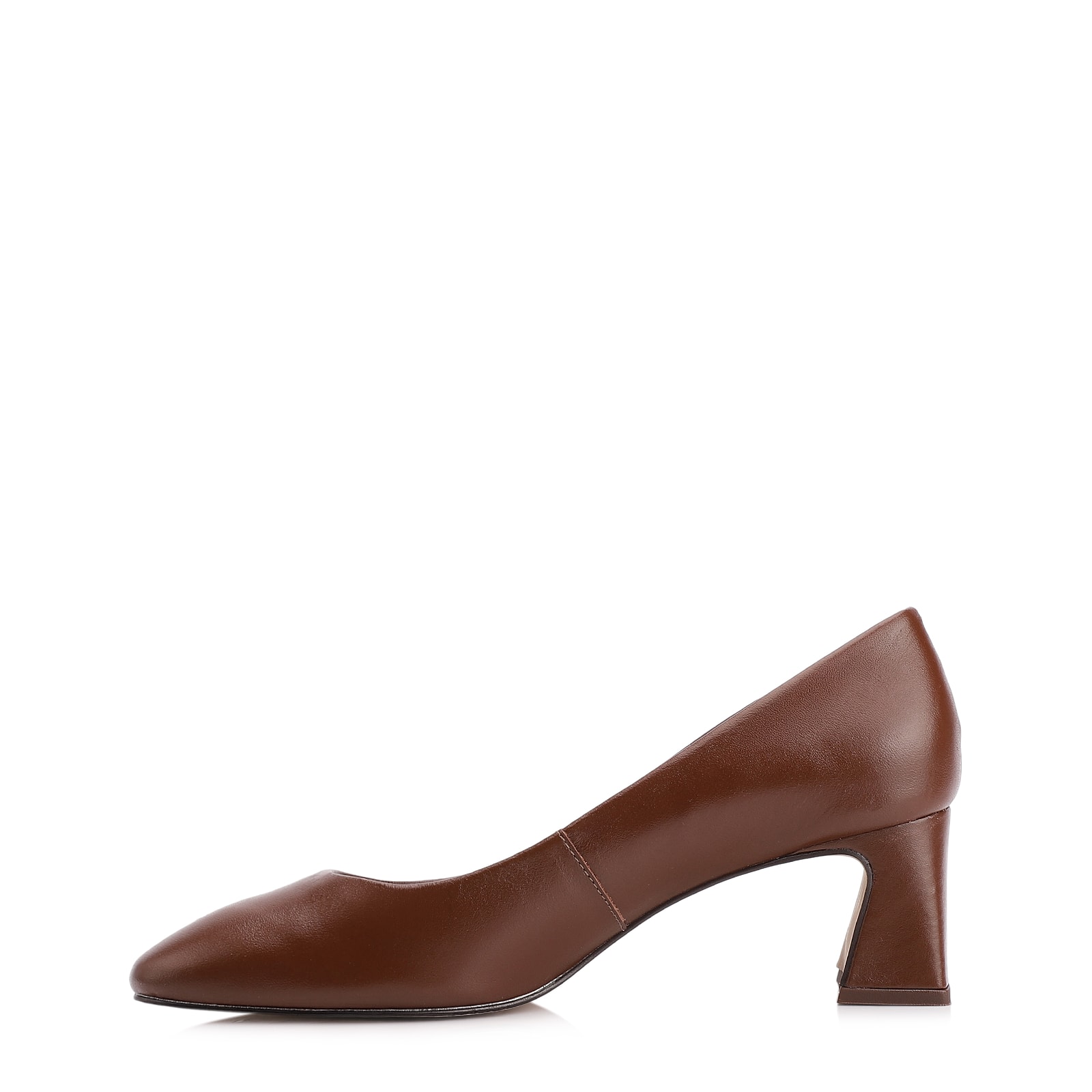 Scarpin Couro Marrom