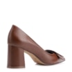 Scarpin Couro Marrom - imagem 4