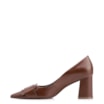 Scarpin Couro Marrom - imagem 5
