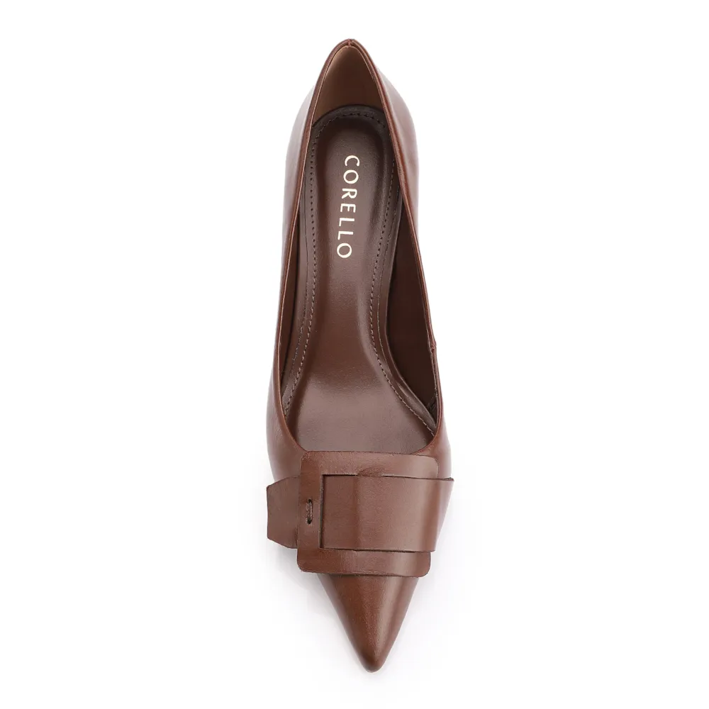Scarpin Couro Marrom - imagem 6