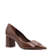 Scarpin Couro Marrom - imagem 1