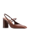 Scarpin Couro Marrom - imagem 1