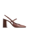 Scarpin Couro Marrom - imagem 3