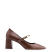Scarpin Couro Marrom - imagem 3