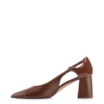 Scarpin Couro Marrom/ Alt Verniz Marrom - imagem 5