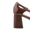 Scarpin Couro Marrom/ Alt Verniz Marrom - imagem 8