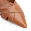 Scarpin Couro Marrom Claro - imagem 6