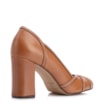 Scarpin Couro Marrom Claro/Alt Marrom Escuro - imagem 3