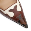 Scarpin Couro Marrom /Couro Off White/Alt Python Marrom - imagem 7