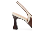 Scarpin Couro Marrom /Couro Off White/Alt Python Marrom - imagem 8
