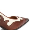 Scarpin Couro Marrom /Couro Off White/Alt Python Marrom - imagem 9