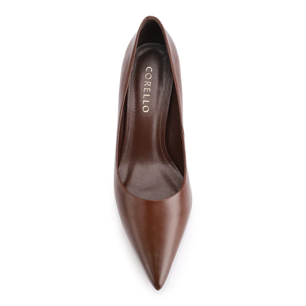 Scarpin Couro Marrom Escuro - imagem 6